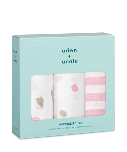 aden + anais (エイデンアンドアネイ)の「ウォッシュクロス 3枚入り(その他ベビー用品・キッズ・イエロー/ライトグレー/ピンク/ブルー/ターコイズブルー/ホワイト/ベビーピンク/ライトピンク/オレンジ/グレイッシュブルー/ホワイト系その他/エメラルドブルー/サックスブルー/スモークピンク/ホワイト×イエロー/ホワイト×ピンク/セージグリーン/ホワイト×ブルー・FREE)」の20枚目の写真