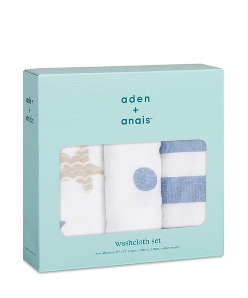 aden + anais (エイデンアンドアネイ)の「ウォッシュクロス 3枚入り(その他ベビー用品・キッズ・イエロー/ライトグレー/ピンク/ブルー/ターコイズブルー/ホワイト/ベビーピンク/ライトピンク/オレンジ/グレイッシュブルー/ホワイト系その他/エメラルドブルー/サックスブルー/スモークピンク/ホワイト×イエロー/ホワイト×ピンク/セージグリーン/ホワイト×ブルー・FREE)」の21枚目の写真