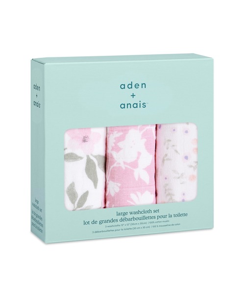 aden + anais (エイデンアンドアネイ)の「ウォッシュクロス 3枚入り(その他ベビー用品・キッズ・イエロー/ライトグレー/ピンク/ブルー/ターコイズブルー/ホワイト/ベビーピンク/ライトピンク/オレンジ/グレイッシュブルー/ホワイト系その他/エメラルドブルー/サックスブルー/スモークピンク/ホワイト×イエロー/ホワイト×ピンク/セージグリーン/ホワイト×ブルー・FREE)」の22枚目の写真