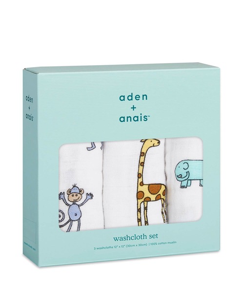aden + anais (エイデンアンドアネイ)の「ウォッシュクロス 3枚入り(その他ベビー用品・キッズ・イエロー/ライトグレー/ピンク/ブルー/ターコイズブルー/ホワイト/ベビーピンク/ライトピンク/オレンジ/グレイッシュブルー/ホワイト系その他/エメラルドブルー/サックスブルー/スモークピンク/ホワイト×イエロー/ホワイト×ピンク/セージグリーン/ホワイト×ブルー・FREE)」の19枚目の写真