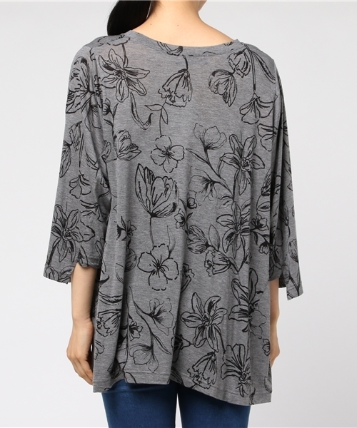 ZUCCa（ズッカ）の「S ラインフラワープリントジャージィー（T