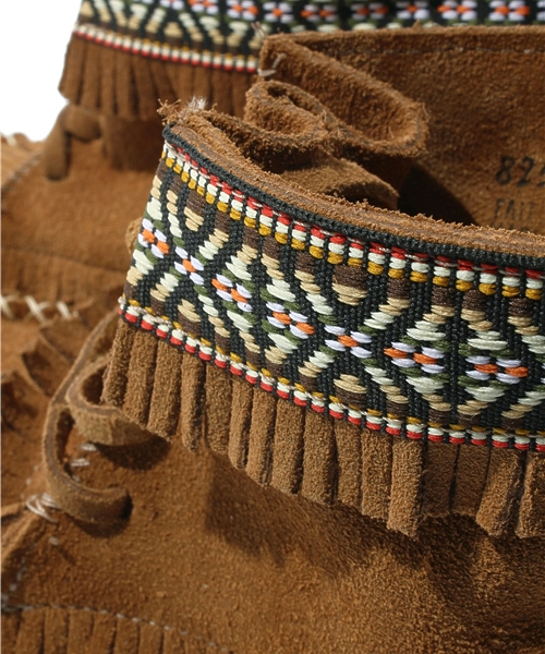 NANO universe（ナノユニバース）の「NAVOJO SUEDE TAPE（ブーツ・レディース・ブラウン/ブラック・7/6/8）」の9枚目の写真