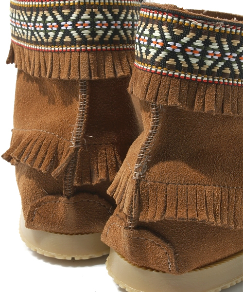 NANO universe（ナノユニバース）の「NAVOJO SUEDE TAPE（ブーツ・レディース・ブラウン/ブラック・7/6/8）」の10枚目の写真