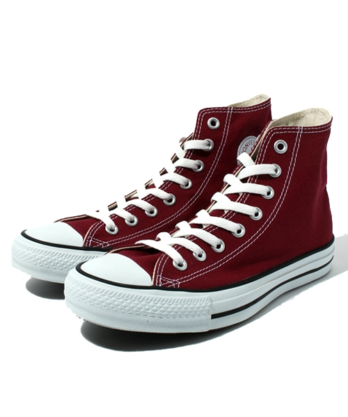 CONVERSE(コンバース)の「CANVAS ALL STAR HI/キャンバス オールスター HI(スニーカー・メンズ・ピンク/マルーン・4.5/5/5.5/7/7.5/8/8.5/9/9.5/10.5/3/4/6/6.5/3.5/11.5)」の1枚目の写真