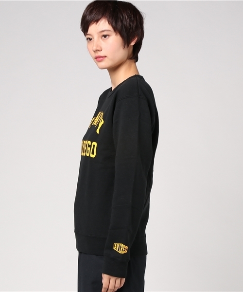 AVIREX（アヴィレックス）の「US NAVY LOGO PULLOVER/ US NAVY ロゴ プルオーバー/avirex/ アヴィレックス（スウェット・レディース・グレー/ブラック・MEDIUM/SMALL）」の5枚目の写真
