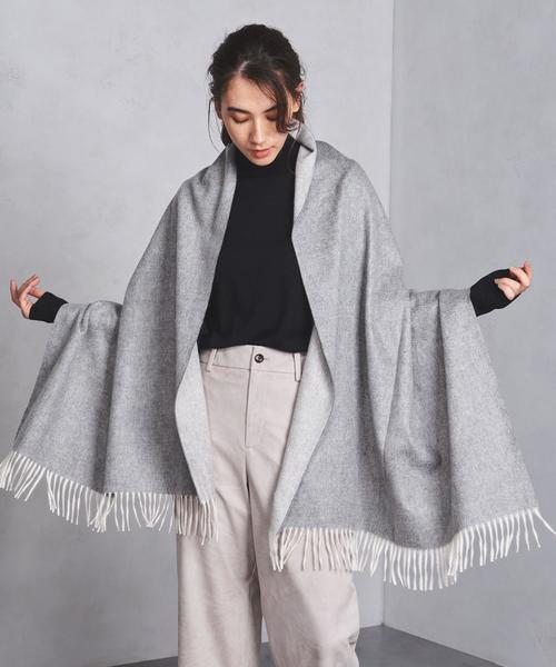 BEGG&CO★美品★アンゴラ混リバーシブルストール★ベグアンドコー 35134_1_expand.jpg