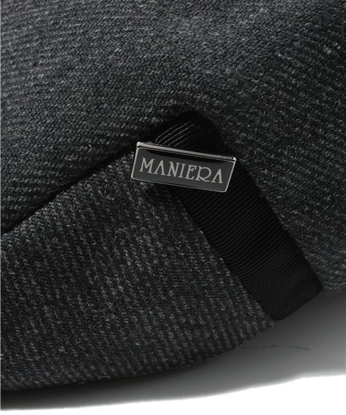 BEAMS(ビームス)の「MANIERA / W/Cサージプロムナード(ハンチング/ベレー帽・メンズ・チャコールグレー・MEDIUM)」の5枚目の写真