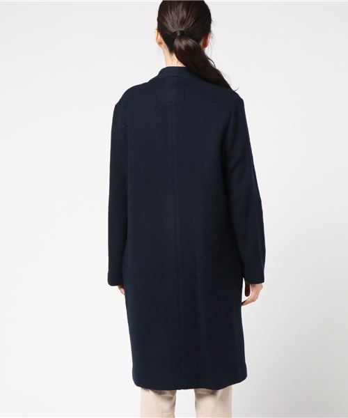 RIVE DROITE(リヴドロワ)の「エアリー接結ノーカラーコート(その他アウター・レディース・ベージュ/ネイビー・FREE)」の9枚目の写真