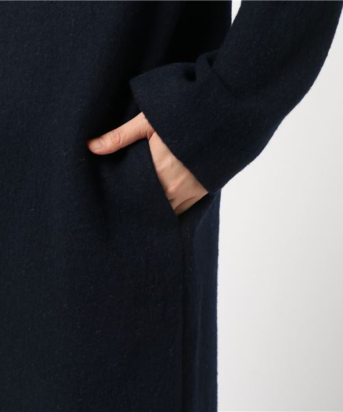 RIVE DROITE(リヴドロワ)の「エアリー接結ノーカラーコート(その他アウター・レディース・ベージュ/ネイビー・FREE)」の7枚目の写真