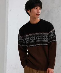 green label relaxing | SC スノーJQ クルーネック ニット ◆(ニット/セーター)