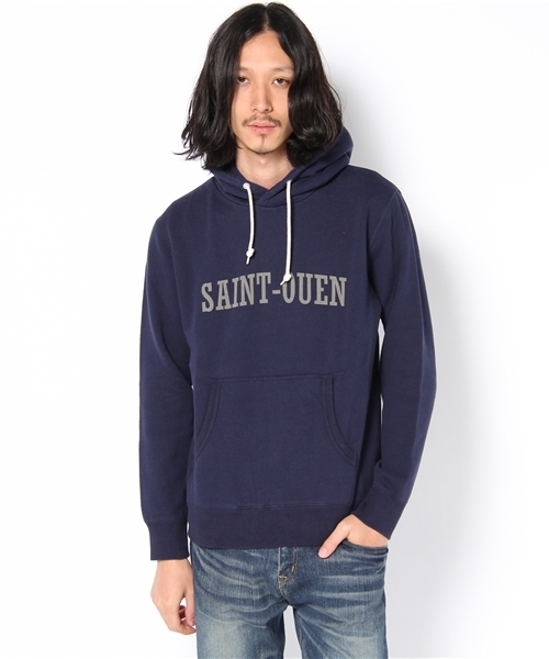 green label relaxing(グリーンレーベルリラクシング)の「URAKE PRINT HOOD プルオーバー(パーカー・メンズ・ホワイト/ブラック/ネイビー・SMALL/MEDIUM/LARGE)」の3枚目の写真