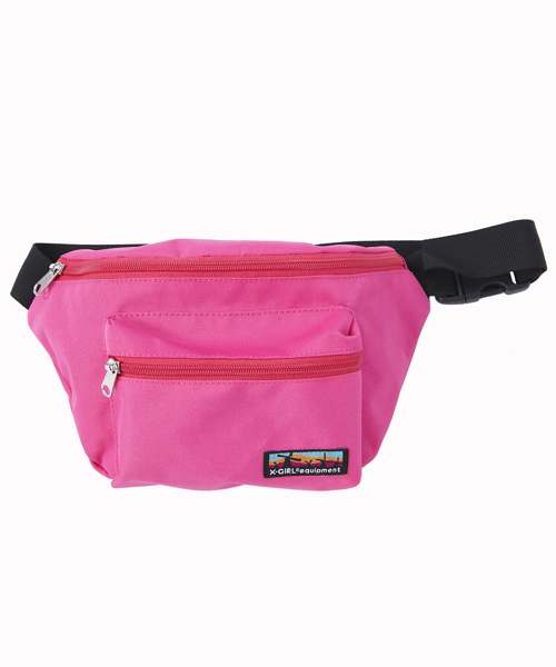 X-girl（エックスガール）の「BASIC WAIST BAG（ボディバッグ/ウエストポーチ・レディース・マルチ/ブラック/ピンク/グリーン/ネイビー・ONE SIZE）」の4枚目の写真