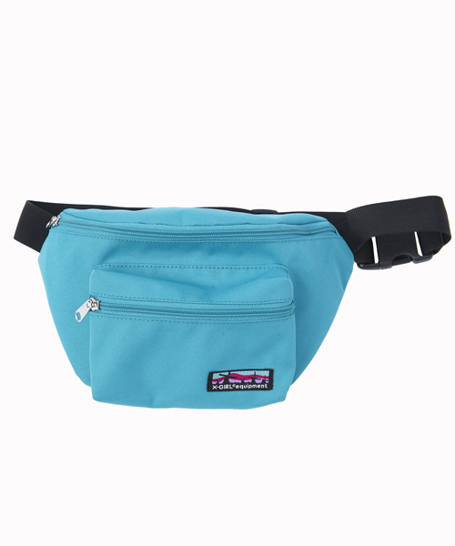 X-girl（エックスガール）の「BASIC WAIST BAG（ボディバッグ/ウエストポーチ・レディース・マルチ/ブラック/ピンク/グリーン/ネイビー・ONE SIZE）」の3枚目の写真