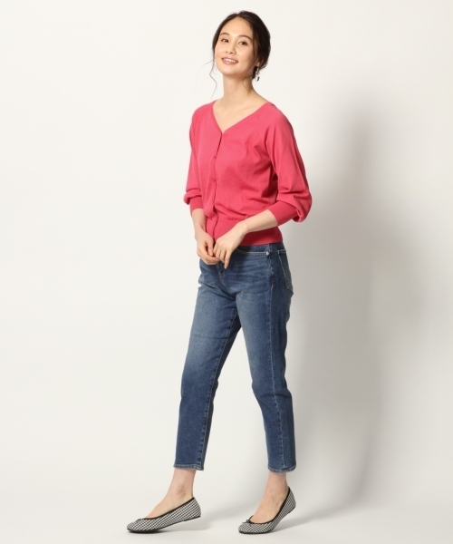 GLOBAL WORK（グローバルワーク）の「2WAYソデボリュームカーディガン/778911（カーディガン/ボレロ・レディース・ブラック/グレー/ピンク/イエロー/ブルー・LARGE/MEDIUM/X-LARGE）」の8枚目の写真