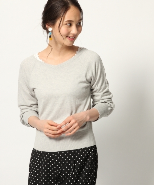 GLOBAL WORK（グローバルワーク）の「2WAYソデボリュームカーディガン/778911（カーディガン/ボレロ・レディース・ブラック/グレー/ピンク/イエロー/ブルー・LARGE/MEDIUM/X-LARGE）」の12枚目の写真