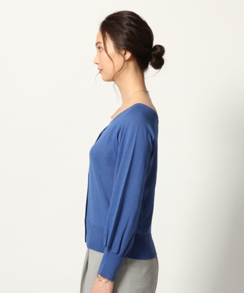 GLOBAL WORK（グローバルワーク）の「2WAYソデボリュームカーディガン/778911（カーディガン/ボレロ・レディース・ブラック/グレー/ピンク/イエロー/ブルー・LARGE/MEDIUM/X-LARGE）」の15枚目の写真