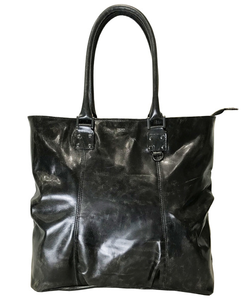 DECADE(ディケイド)の「アンティックホースレザー・トートバッグ DECADE(No-01072) ディケイド Antique Horse Leather Tote Bag(トートバッグ)」|ブラック