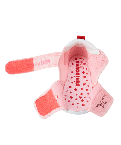 【完全未使用　試着も無し】ミキハウスダブルラッセル キッズシューズピンク15cm 完全未使用 試着も無し】ミキハウスダブルラッセル キッズシューズ