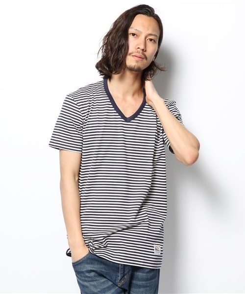 martinique（マルティニーク）の「SUNSPEL/カットソー（Tシャツ/カットソー・メンズ・ホワイト/ネイビー/ホワイト×ブルー/ホワイト×ネイビー/ブルー・2/1）」の4枚目の写真
