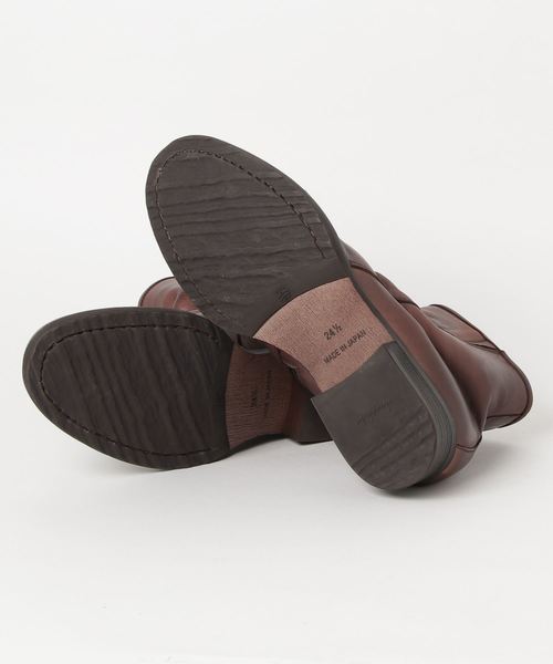 whoop-de-doo（フープディドゥ）の「whoop-de-doo/フープディドゥ サイドジップドレープブーツ（ブーツ・メンズ・ブラック/ダークブラウン/キャメル・24.5cm/25.5cm/26.5cm/27.0cm/25.0cm/26.0cm）」の5枚目の写真