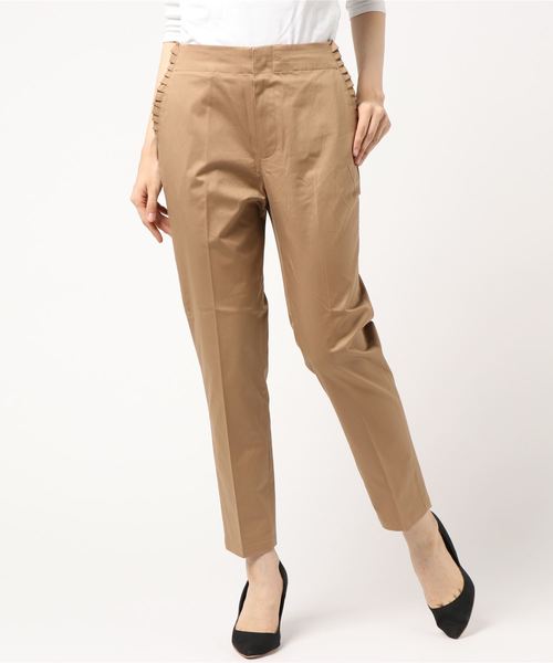 AMERICAN HOLIC（アメリカンホリック）の「・ポケットフリルテーパードパンツ（その他パンツ・レディース・ベージュ/カーキ/ネイビー/ドット・S/L/M）」の2枚目の写真