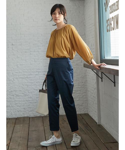 AMERICAN HOLIC（アメリカンホリック）の「・ポケットフリルテーパードパンツ（その他パンツ・レディース・ベージュ/カーキ/ネイビー/ドット・S/L/M）」の14枚目の写真