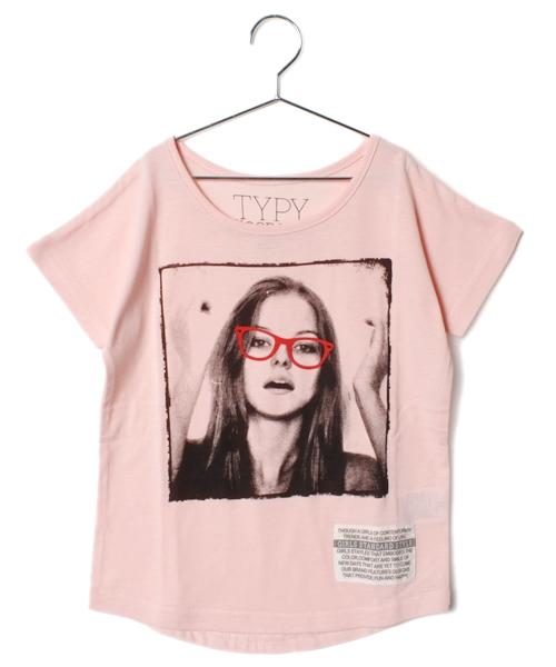CIAOPANIC TYPY（チャオパニックティピー）の「KID'S グラフィックチュニックTee（Tシャツ/カットソー・キッズ・ピンク/ブルー/ホワイト・90/100/110/120/130）」の3枚目の写真