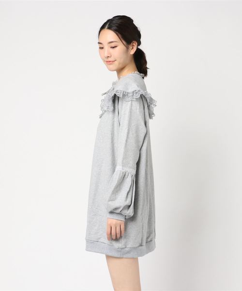 Swankiss（スワンキス）の「PN frill girl O/P（ワンピース・レディース・ブラック/グレー/ピンク・FREE）」の4枚目の写真