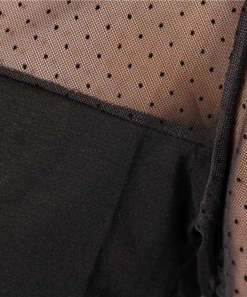 ROSE BUD(ローズバッド)の「LCTT-13258 C/N L/S-T(Tシャツ/カットソー・レディース・ブラック/ネイビー/ホワイト・ONE SIZE)」の5枚目の写真