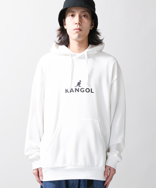KANGOL（カンゴール）の「∴WEGO/KANGOL別注起毛ビッグシルエットパーカー（パーカー・メンズ・ホワイト/ブラック/カーキ/イエロー系その他・MEDIUM/LARGE）」の18枚目の写真