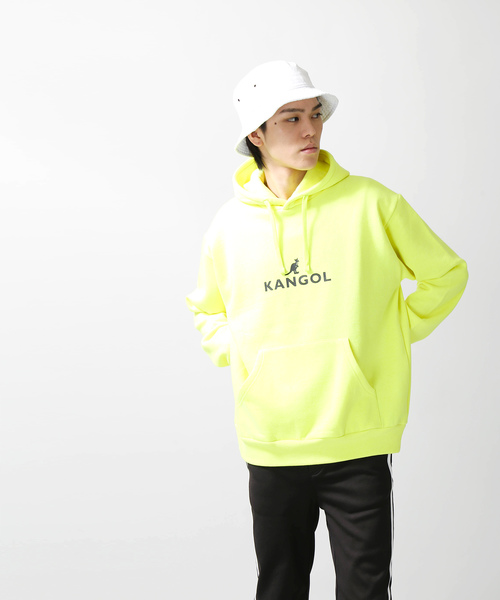 KANGOL（カンゴール）の「∴WEGO/KANGOL別注起毛ビッグシルエットパーカー（パーカー・メンズ・ホワイト/ブラック/カーキ/イエロー系その他・MEDIUM/LARGE）」の8枚目の写真