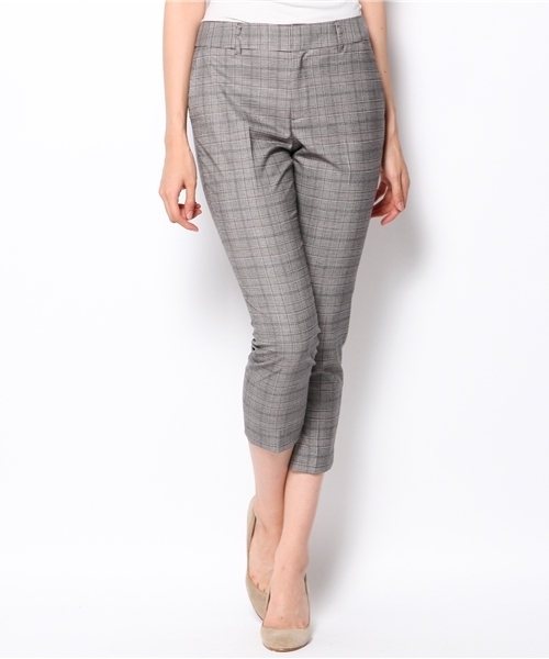 Soareak(ソアリーク)の「グレンチェッククロップドパンツ(スラックス・レディース・グレー/ブラウン・SMALL/MEDIUM)」の11枚目の写真