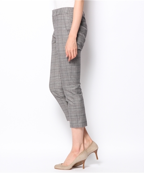 Soareak(ソアリーク)の「グレンチェッククロップドパンツ(スラックス・レディース・グレー/ブラウン・SMALL/MEDIUM)」の3枚目の写真