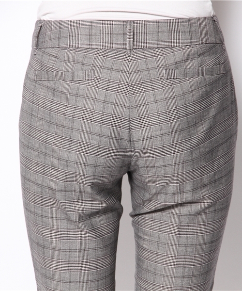 Soareak(ソアリーク)の「グレンチェッククロップドパンツ(スラックス・レディース・グレー/ブラウン・SMALL/MEDIUM)」の6枚目の写真