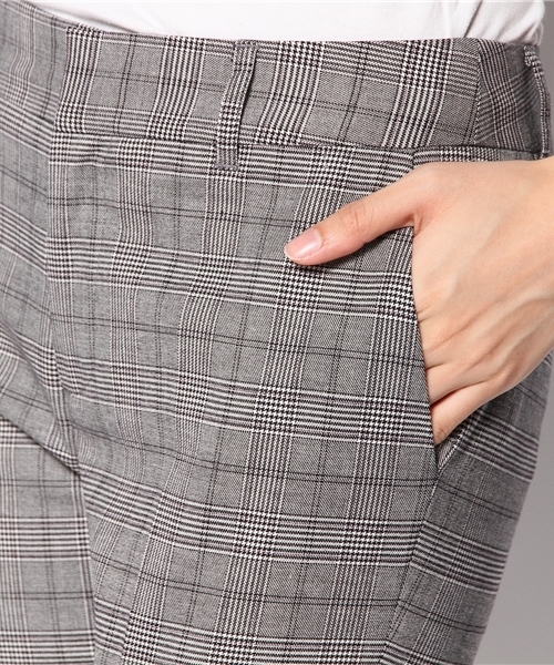 Soareak(ソアリーク)の「グレンチェッククロップドパンツ(スラックス・レディース・グレー/ブラウン・SMALL/MEDIUM)」の7枚目の写真