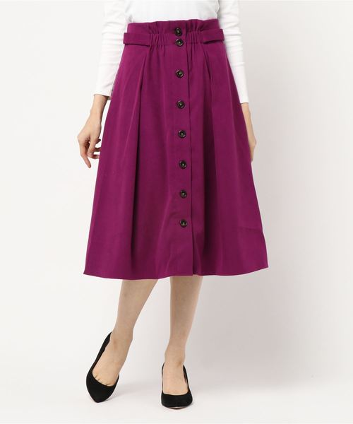 YECCA VECCA（イェッカヴェッカ）の「・2wayフレアスカート（スカート・レディース・ブラック/ベージュ/イエロー/ブルー/パープル・FREE）」の15枚目の写真