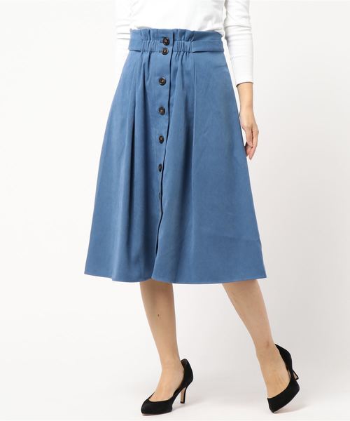 YECCA VECCA（イェッカヴェッカ）の「・2wayフレアスカート（スカート・レディース・ブラック/ベージュ/イエロー/ブルー/パープル・FREE）」の3枚目の写真