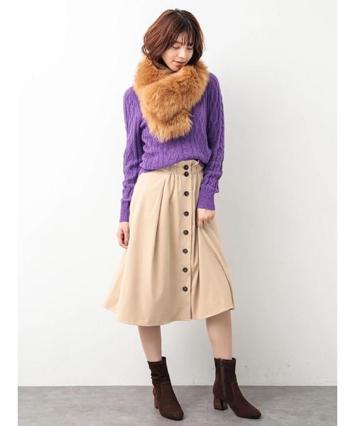 YECCA VECCA（イェッカヴェッカ）の「・2wayフレアスカート（スカート・レディース・ブラック/ベージュ/イエロー/ブルー/パープル・FREE）」の13枚目の写真