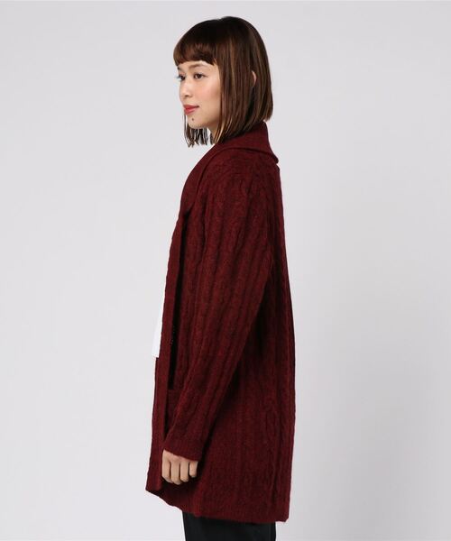 アルパカレディースケーブルショールカーディガン カーディガン ボレロ Herringbone Club ヘリンボーンクラブ のファッション通販 Zozotown