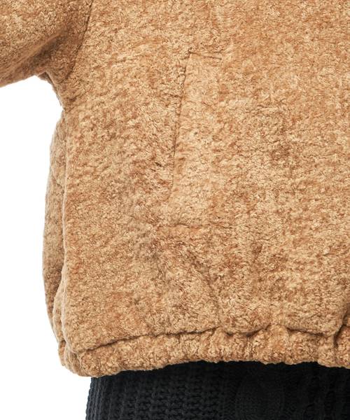 natural couture（ナチュラルクチュール）の「ボアパーカー（ブルゾン・レディース・ライトグレー/ブラック/ベージュ/ピンク・FREE）」の22枚目の写真