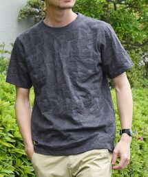 SHIPS | SC: MADE IN JAPAN ジャガード/リーフ ポケット Tシャツ(Tシャツ/カットソー)