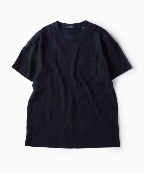 SHIPS（シップス）の「SC: MADE IN JAPAN ジャガード/リーフ ポケット Tシャツ（Tシャツ/カットソー・メンズ・ホワイト/チャコールグレー/ネイビー/オレンジ/ライトオリーブ/グレー・SMALL/MEDIUM/LARGE/X-LARGE）」の15枚目の写真