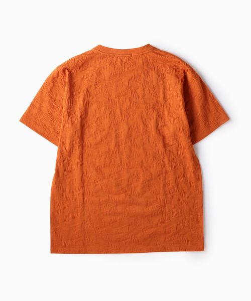 SHIPS（シップス）の「SC: MADE IN JAPAN ジャガード/リーフ ポケット Tシャツ（Tシャツ/カットソー・メンズ・ホワイト/チャコールグレー/ネイビー/オレンジ/ライトオリーブ/グレー・SMALL/MEDIUM/LARGE/X-LARGE）」の11枚目の写真