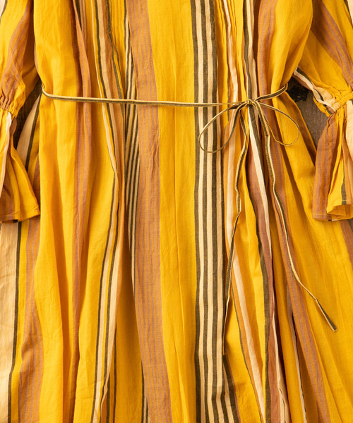 ne Quittez pas / MULTI STRIPE PIN TUCK DRESS ne Quittez pas / MULTI STRIPE PIN TUCK DRESS