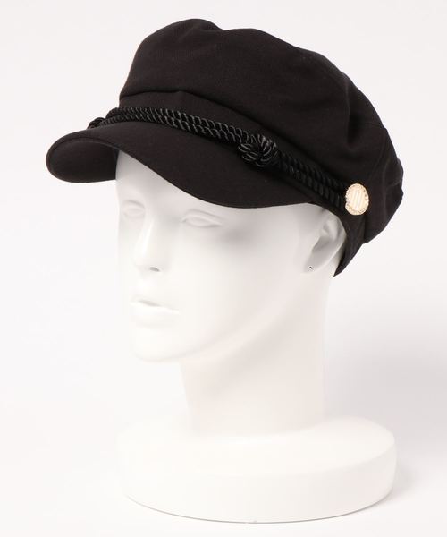 KOBE LETTUCE（コウベレタス）の「2WAYマリンキャスケットキャップ（キャスケット・レディース・ブラック/ブラウン系その他/ライトベージュ・FREE）」の2枚目の写真