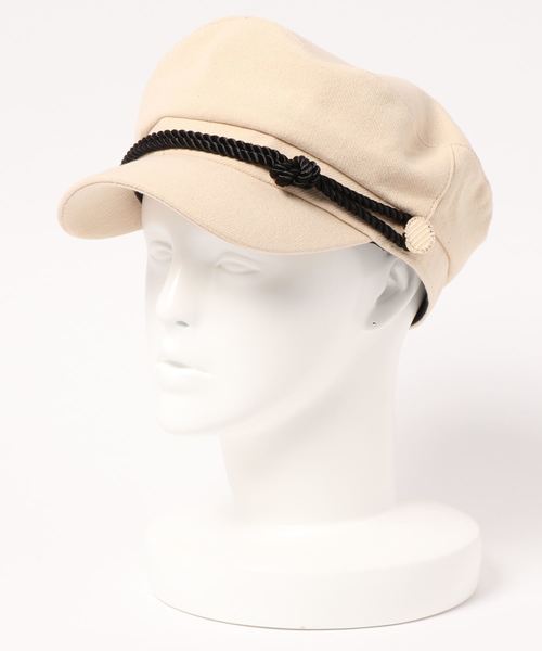 KOBE LETTUCE（コウベレタス）の「2WAYマリンキャスケットキャップ（キャスケット・レディース・ブラック/ブラウン系その他/ライトベージュ・FREE）」の8枚目の写真