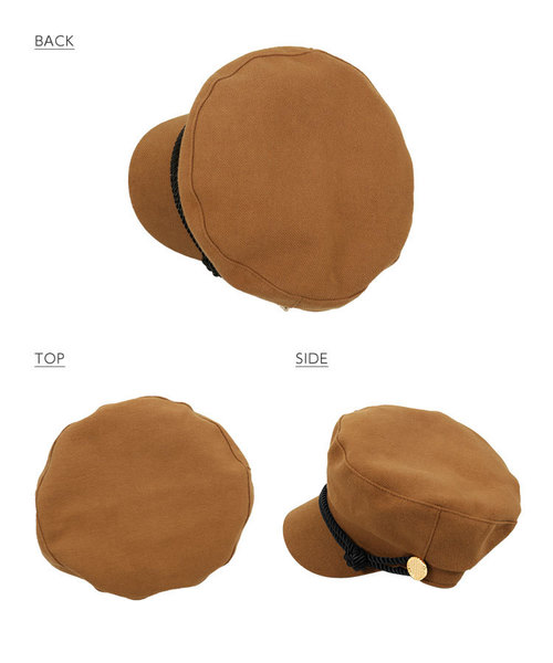 KOBE LETTUCE（コウベレタス）の「2WAYマリンキャスケットキャップ（キャスケット・レディース・ブラック/ブラウン系その他/ライトベージュ・FREE）」の9枚目の写真