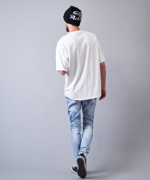 JACKROSE(ジャックローズ)の「JE-リバーシブル・フラミンゴ 半袖Tシャツ(Tシャツ/カットソー・メンズ・ホワイト/ブラック/サックスブルー・M/L)」の7枚目の写真