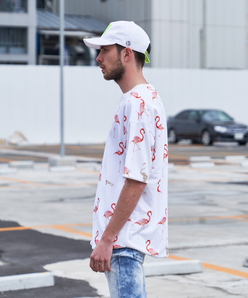 JACKROSE(ジャックローズ)の「JE-リバーシブル・フラミンゴ 半袖Tシャツ(Tシャツ/カットソー・メンズ・ホワイト/ブラック/サックスブルー・M/L)」の10枚目の写真