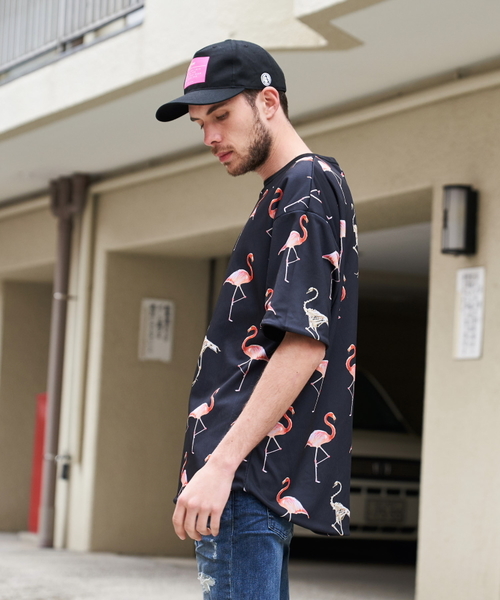 JACKROSE(ジャックローズ)の「JE-リバーシブル・フラミンゴ 半袖Tシャツ(Tシャツ/カットソー・メンズ・ホワイト/ブラック/サックスブルー・M/L)」の17枚目の写真